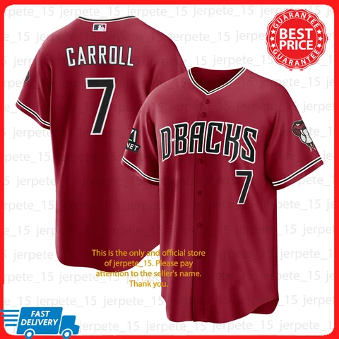 Corbin Carroll #7 Arizona Diamondbacks 2023 Season Red Jsy Fanmade All Size Cover