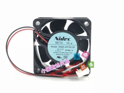 NIDEC 6CM D06A-24TS5 05 24V 0.10A Inverter Cooling Fan - Image 1 of 2