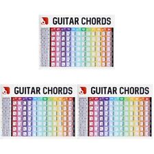 3pcs Guitar Chord Learning Chart Guitar Reference Guitar Chord Chart