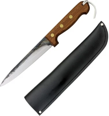 Cuchillo fijo Svord Kiwi 6,75" herramienta de alto carbono hoja de acero mango de madera dura marrón Foto 1 de 3
