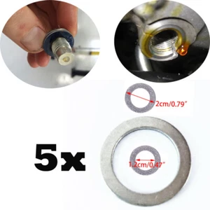 5x Car Engine Oil O Rings Seal Crush Washers Inside 12mm Outside 20mm Diameter - Bild 1 von 4