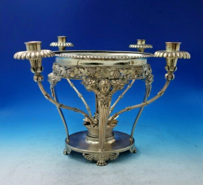 Inglés georgiano plata esterlina Epergne Londres 1812 Art Nouveau mujeres (#6127) Foto 1 de 4