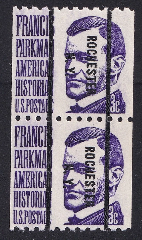 1297b-71 3c Francis Parkman Bureau Precancel “Rochester NY" Unused NH OG - Image 1 of 1