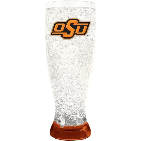 Oklahoma State Cowboys 16oz Flared Pilsner Freezer Glass Cover