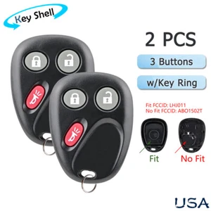 2 Replacement for GMC Sierra Yukon Remote Key Fob Case Cover 2003 2004 2005 2006 - Bild 1 von 10