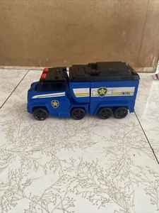 Camión grande de metal verdadero Paw Patrol cachorros persecución camión de policía - Imagen 1 de 8