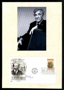 Premio Nobel de la Paz Elie Wiesel 1986 original firmado # BC G 44037 - Imagen 1 de 2