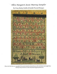 Ellen Margaret Jessie Murray Sampler~Gentle Pursuit Designs - Picture 1 of 1