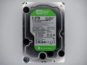 Western Digital WD Green WD30EZRX-00MMMB0 3TB 3.5" Desktop Hard Drive SATA - Afbeelding 1 van 2
