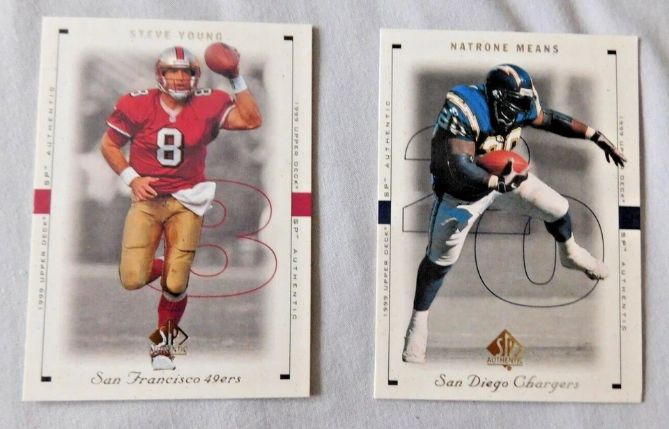 1999 SP Authentic Football Card #1-90 Pick one - Image 1 of 1