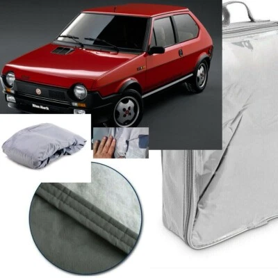 TELO COPRIAUTO TELATO FELPATO PER FIAT RITMO ABARTH ANNO 1988 IMPERMEABILE ANTIG - Immagine 1 di 4