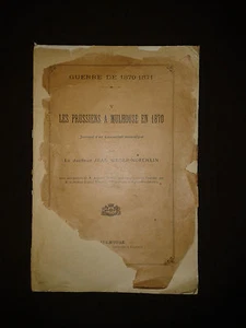 Les prussiens à Mulhouse en 1870 - Journal d'un conseiller municipal - Imagen 1 de 1