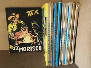TEX GIGANTE 101-110 SEQUENZA COMPLETA BONELLI COSTOLA BIANCA L. 200 1^ ED. LOTTO - Picture 1 of 8