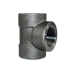 1-1/2" Klasse 3000 (3M) Gewinde NPT T-Stück | Geschmiedeter Stahl Rohrverschraubung A105 - Bild 1 von 12