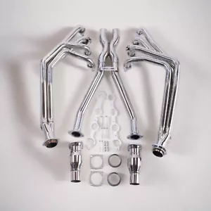 For Chevy Corvette 1997-04 C5 LS1 LS6 Stainless Exhaust Headers & X Pipe 2SETS - Picture 1 of 14