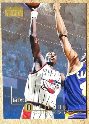 1996-97 Skybox Premium #45 Hakeem Olajuwon - Rockets - image 1 of 2