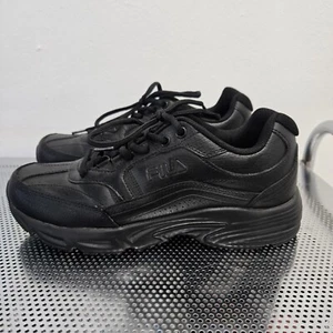 Fila Black Memory Workshift Slip Resistant Shoe Women's US Size 8.5 Sneaker EUC - Picture 1 of 9