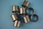 Park Designs Set of 8 Hammered Pewter Cuff Napkin Rings Holders Textured EUC