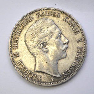 1907-A Deutscher Staat Preußen Silbermünze 5 Mark Wilhelm II - Bild 1 von 3