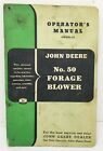 Original 1950'S John Deere #50 Forage Blower Operator's Manual Om-E13-153 Ex