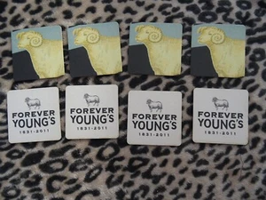X8 Forever Young's Brewery Beer Mats from 2011 - Picture 1 of 4