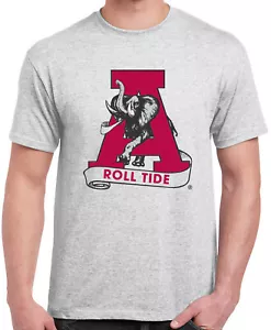 Camiseta Alabama Tide. Roll Tide gris, blanco, caqui, amarillo. Talla S-XXL envío gratuito EE. UU. - Imagen 1 de 6