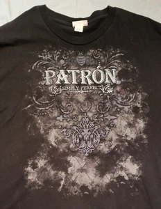 VINTAGE Patron Silver Collection Mens Black T-shirt Size 3xlt - Picture 1 of 7
