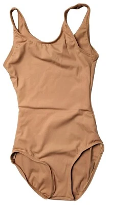Leotardo sin mangas básico Capezio Team para mujer talla XS beige "color bronceado claro" nuevo con etiquetas Foto 1 de 4