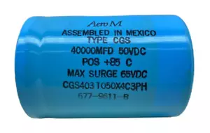 AERO M TYPE CGS 40000MFD 50VDC CGS403T050X4C3PH 677-9611-B (MEXICO) - Picture 1 of 6