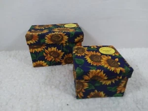 Rezeptbox und Schmuckschatulle Set - Sonnenblumen Design - Bild 1 von 3