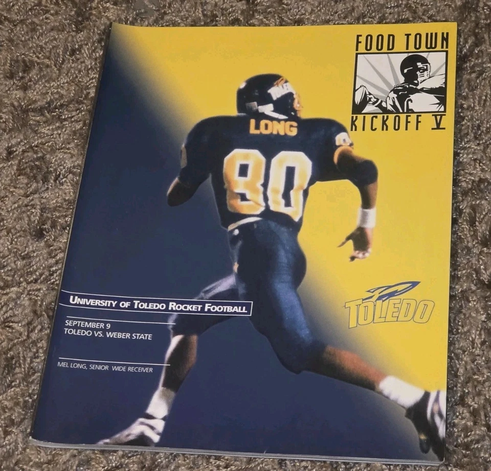 2000 UNIVERSITY OF TOLEDO Ohio/Webber State NCAA COLLEGE FOOTBALL GAME PROGRAM - Image 1 of 1