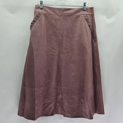 Falda Kate Spade para mujer talla 8 de cuero línea A Foto 1 de 4