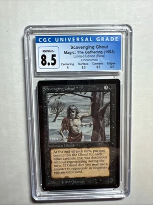 MTG BETA C G Scavenging Ghoul CGC 8.5  Quad+ NM/Mint+  (with 9 centering) 1993 - Image 1 of 4