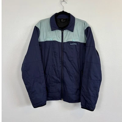 Flylow Swindler Color Block Full Zip Midlayer Micro Puff Jacket Large - Image 1 of 4