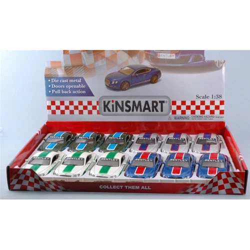 BENTLEY CONTINENTAL GT SPEED 2012 WITH PRINTING (1 Modellino a Scelta) cm 12 1:3 - Immagine 1 di 3