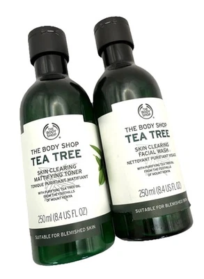 The Body Shop Tea Tree Skin Clearing Facial Wash & Mattifying Toner 250ml Set  - Image 1 of 4