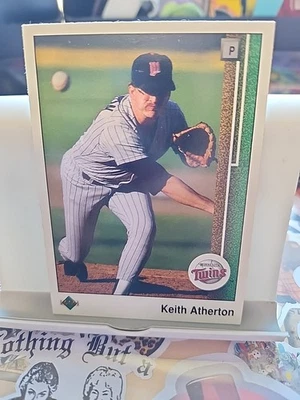 1989 Upper Deck - Keith Atherton #599 Blank Back - Image 1 of 2