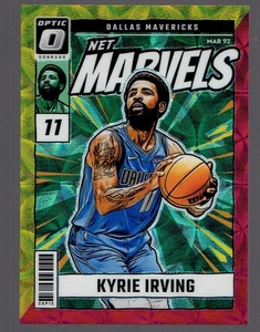 2024-25 Panini Donruss Optic Kyrie Irving Net Marvels Red Gold Scope Prizm 57/99 - Bild 1 von 2