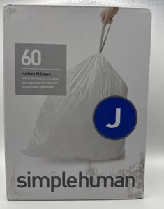 simplehuman CODICE J Fodere Pattumiera Personalizzate CONFEZIONE DA 60 Nuove - Foto 1 di 4