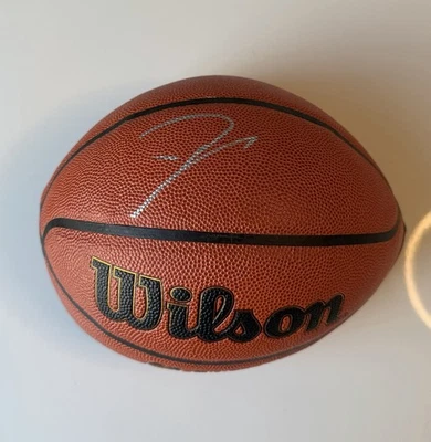 Giannis Antetokounmpo Milwaukee Bucks Autographed Wilson Basketball JSA COA  - Image 1 of 2