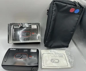 Vintage Vivitar PS33 Kamera eingebauter Blitz mit OVP & Handbuch Point’n Shoot - Bild 1 von 7