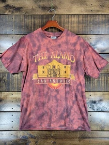 Camiseta De Colección SAN ANTONIO THE ALAMO Roja Lavada Oneita Gráfico Elevado Para Hombre L - - Imagen 1 de 17