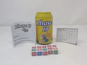Phase 10 Dice Game Yellow Tin Can Complete 2011 - Picture 1 of 6