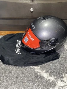 LS2 Estroboscópico Abatible Modular Casco de Motocicleta Sólido Plano Mate Negro Med. NUEVO - Imagen 1 de 7