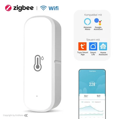 Tuya Zigbee / Wifi Thermometer Hygrometer | Temperatur- und Feuchtigkeits Sensor - Bild 1 von 4
