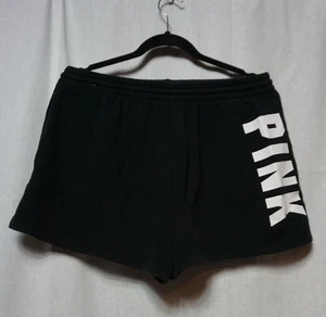 Victoria Secret PINK women’s black shorts size large - Picture 1 of 3