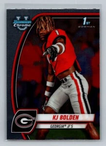 Bulldogs Georgia 2024 Bowman University cromo KJ Bolden #115 - Imagen 1 de 2
