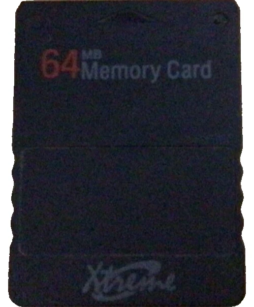 Memory Card 64MB XTREME per Sony PS1 PS2 - PlayStation 2 - NERO - Immagine 1 di 1