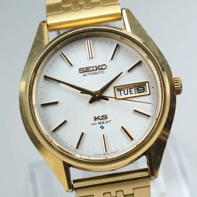SEIKO King Seiko 5626-8001 White Dial Day Date Automatic Gold Men's Watch - Image 1 of 4