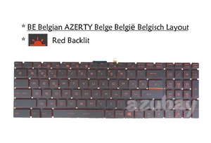 Teclado belga BE para MSI GL62 GL62M GL62MVR GL62VR GL63 MS-16J9, retroiluminado rojo - Imagen 1 de 8